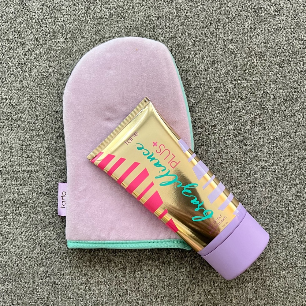 Tarte Brazillence Plus self tanning lotion with mitt